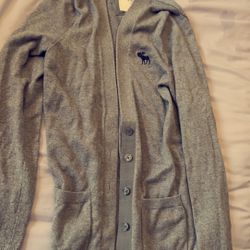 Abercrombie And Fitch Grey Cardigan 