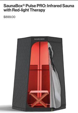 2026 New Saunabox Pulse Pro Infrared Sauna for 1 Person - Katy, TX