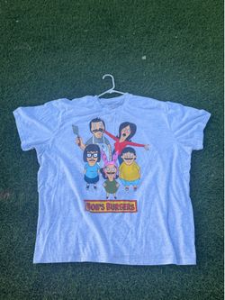 Bob’s Burgers Belcher Family Graphic T-Shirt Gray 3XL Cartoon TV Tee