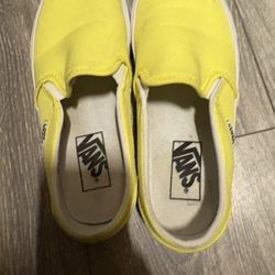 Yellow Slip On Vans 