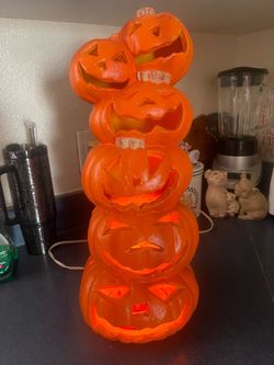 The Paper Magic Group Stacked Pumpkin Foam Blow Mold
