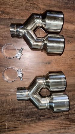 MBRP angled cut dual exhaust tips
