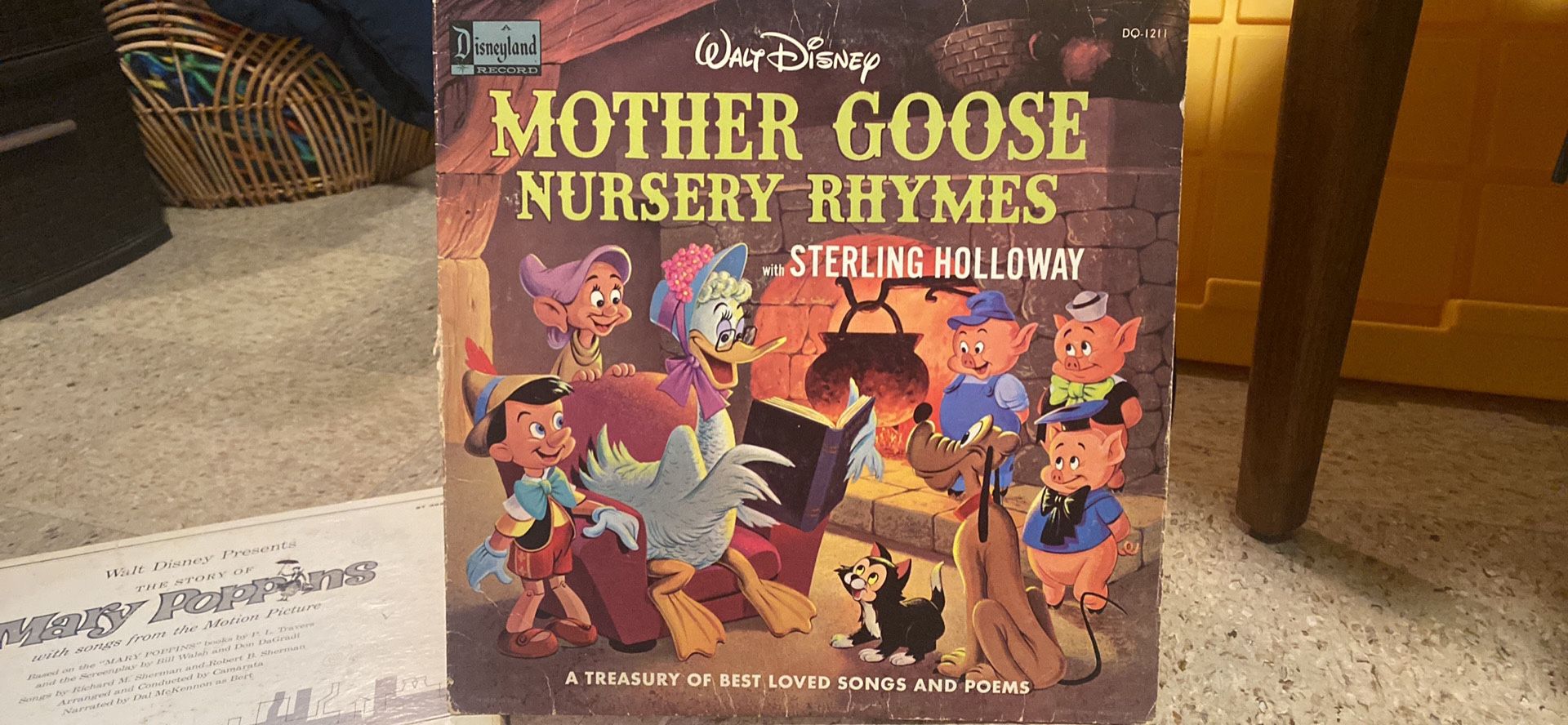 1960’s Disney Vintage Mother Goose Nursery Rhymes 