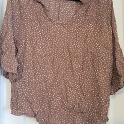Women's Smocked Neck Top