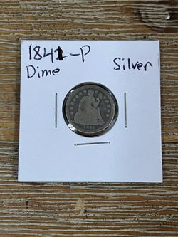 Seated Liberty Silver Dime 1841 Coin