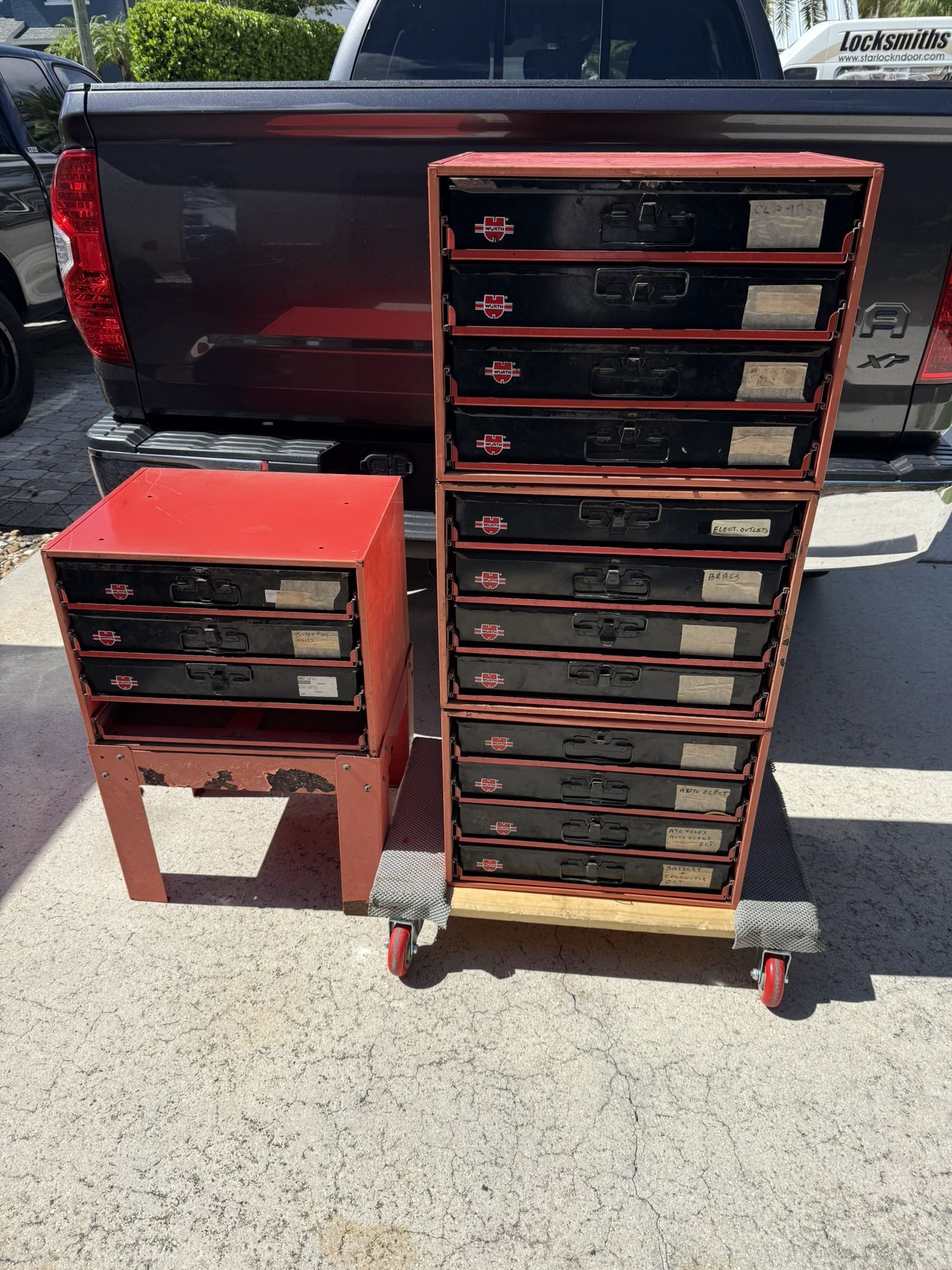 Vintage Wurth Mechanic Organizer Drawer Cabinet
