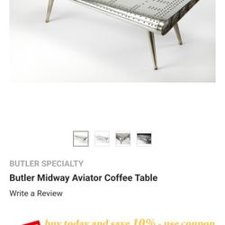 Butler Midway Aviator Coffee Table
