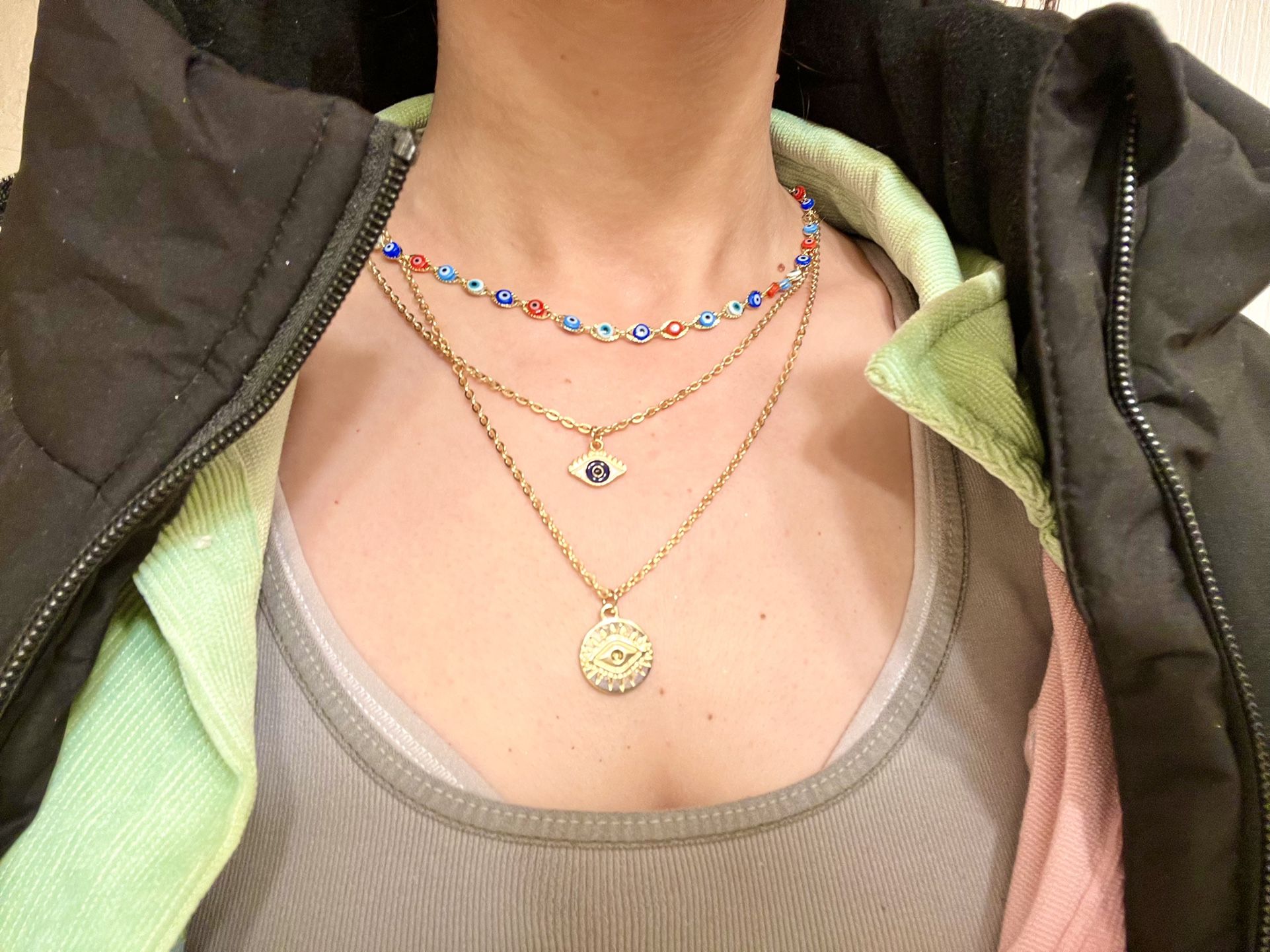 Turkish evil eye necklace