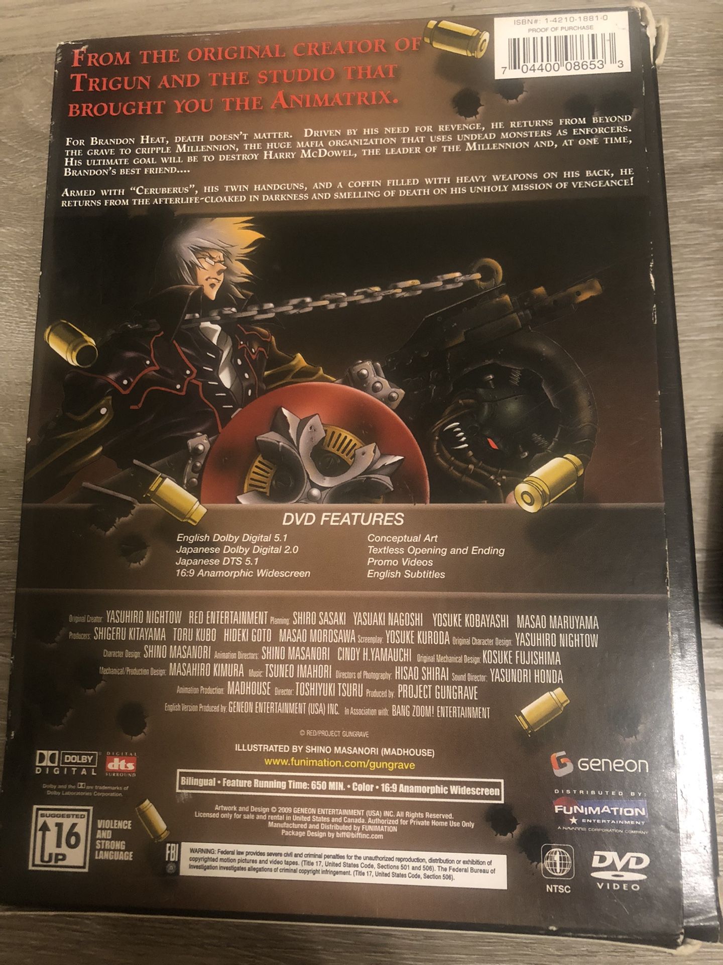 Gungrave Anime The Complete Series