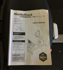Nordictrack vr25 2025 manual