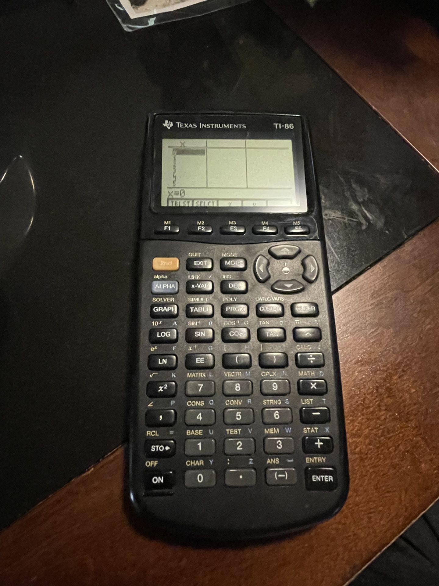 Texas instruments TI 86 calculator