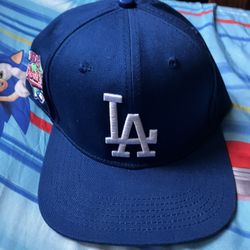Pro Standard MLB LA Dodgers 1988 World Series Blue Snapback Hat w/ Pink Bottom