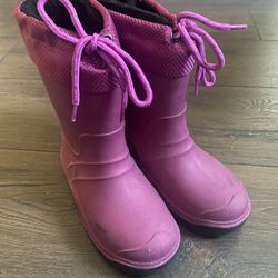 Little Girl Snow Rain Boots Sz 12