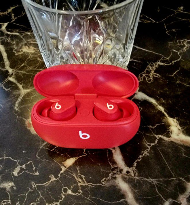 Red BEATS Studio Wireless Ear Buds (Noise Cancelling) - 80.
