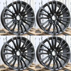 Set of 22 Inch CADILLAC CHEVY GMC Factory Style Wheels Rims 22x9 +28 6x139.7 CB78.1