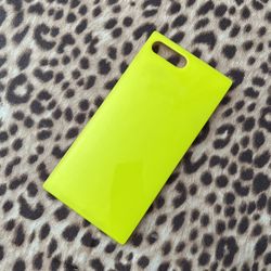 Neon Yellow Square iPhone Phonecase