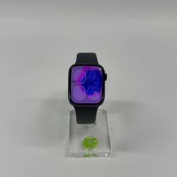 Unlocked Apple Watch Series 7 45MM Midnight Aluminum Black Sport Band MKJ73LL/A