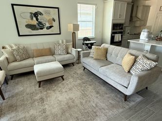 Like New Rooms To Go Sofa, Loveseat & Ottoman - Paid $2,000+, Asking $800