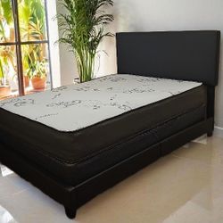 NEW Queen-Size MATTRESS and BOX SPRING. Bed frame not included👍