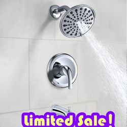 Shower Faucet Set with Tub Spout, AF513CH ON SALE