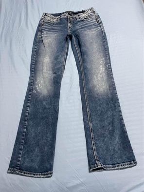Women’s 29 X 31” Aiko Silver Mid-rise Slim Boot jeans