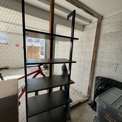 Modern 5 Shelf Ladder Bookcase 