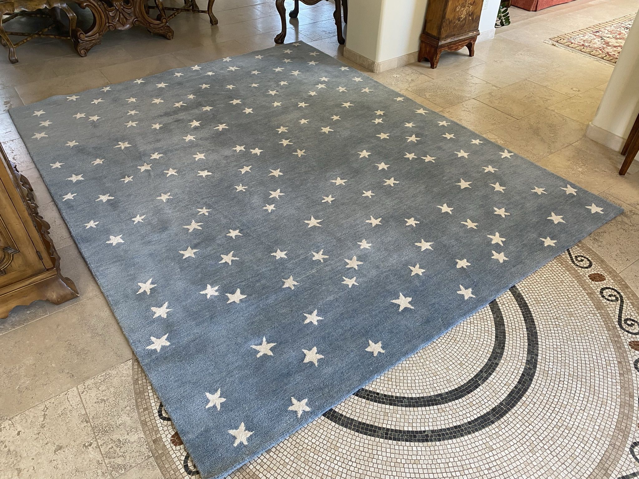 Pottery Barn Kids - Starry Skies Rug - 8ft x 10ft - 100% Wool