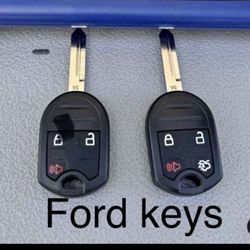 Ford Mustang Focus Edge flex F150 Explorer Expedition Keys And Remotes Cut And Programmed 