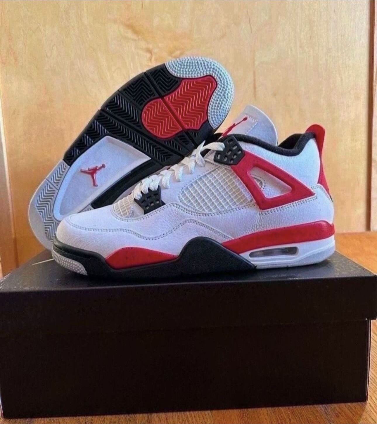 Air Jordan 4 Retro Red Cement DH6927-161 Size 10 Brand New