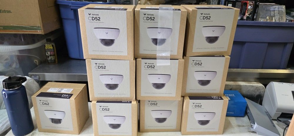 NEW LOT OF VERKADA INDOOR DOME CAMERAS MODELS CD52