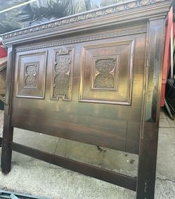 King Bed Mahogany Wood Head/foot Board
