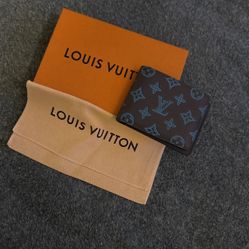 Louis Vuitton Bifold Wallet Blue Rare