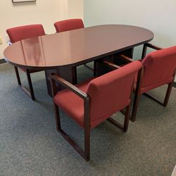 Free small conference room table and 4 chairs