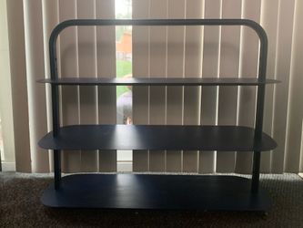 Navy minimalist three tier shelf or shoe rack