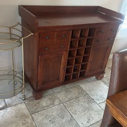 Pottery Barn Wine Cabinet 
