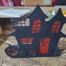 Halloween Haunted Mansion Candle Holder