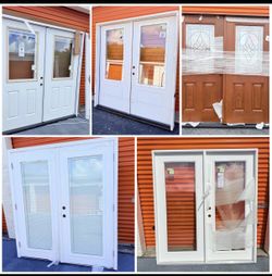 Double door 72x80 Impact/Non impact with/without blinds For sale