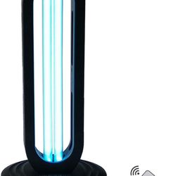 UV Light disinfection Lamp with Ozone for Odor Room Air Purification (Remote Control Included) 99.99% Sanitization Rate White Fluorescent Premium 38W 