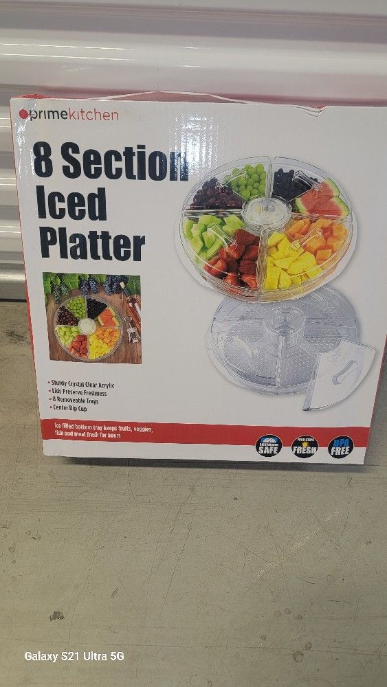 8 Section Iced Platter