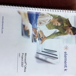 Microsoft Office Project 2007 Student Manual and installation CD