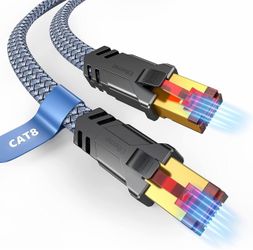 Snowkids Cat 8 Ethernet Cable 65 Ft