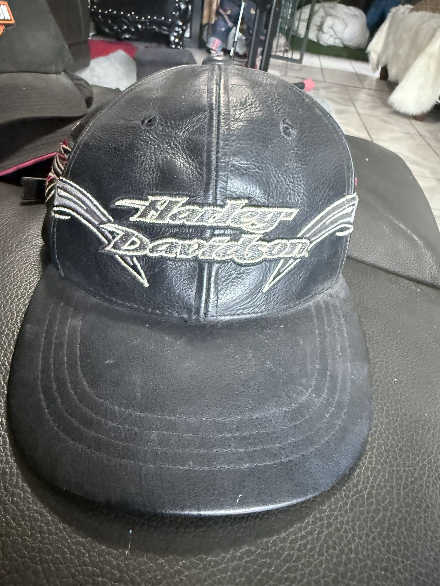 Leather Cap Harley Davidson