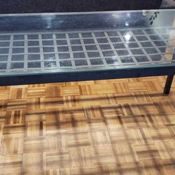 
 IKEA metal glass top table (GRANÅS)