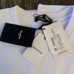 BALMAIN PARIS UNISEX MEDIUM  WHITE  - GOLD  COLOR 