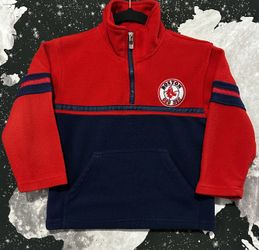 Boston Red Sox Quarter Zip Fleece Sweatshirt