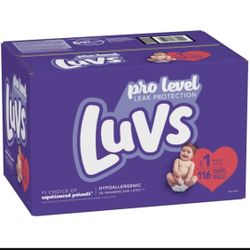 Luvs Size 1 116 Ct 
