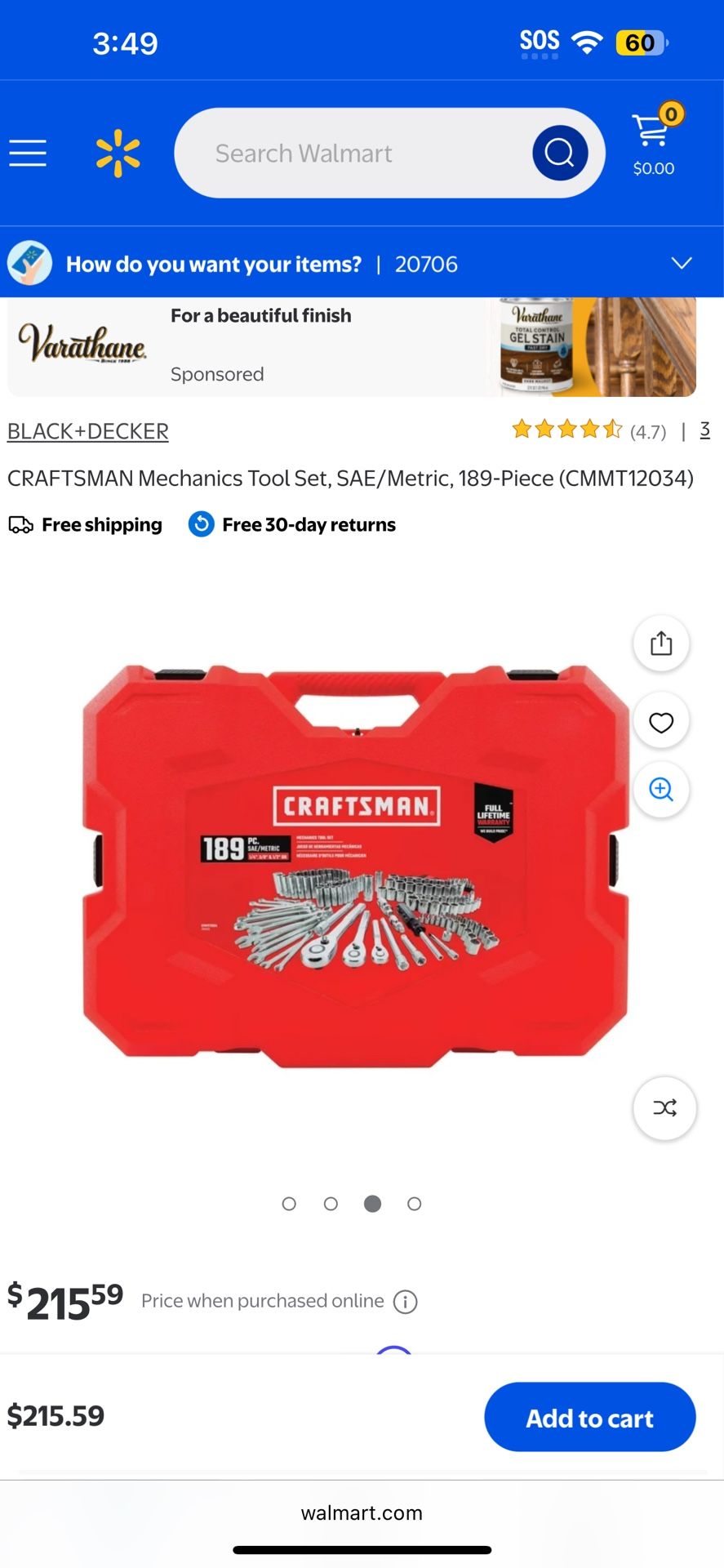 Craftsman 189 Piece Tool Set