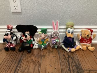 6 Disney plush mixed Beanie Babies