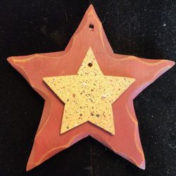 Painted Wood Stars