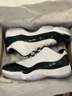 Jordan 11 XI Retro Low Iridescent Black Emerald Rise Size 13